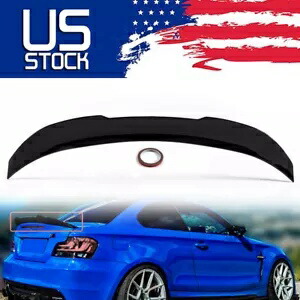 2007-13 BMW E82 1 シリーズ クーペ PSM スタイル グロスブラック トランク スポイラー ウィングに適合。 FIT FOR 2007-13 BMW E82 1 SERIES COUPE PSM STYLE GLOSS BLACK TRUNK SPOILER WING 【並行輸入品】