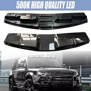 カーボンファイバー ABS LED ルーフトップライトバー DRL ランドローバーディフェンダー 90 110 2020+ Carbon Fiber ABS LED Roof Top Light Bar DRL For LAND ROVER Defender 90 110 2020+ 【並行輸入品】