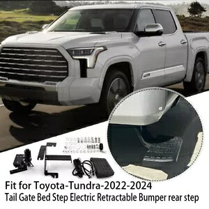 テールゲートベッドステップ電動格納式バンパーリアステップタンドラ 2022-2024 Tail Gate Bed Step Electric Retractable Bumper Rear Step For Tundra 2022-2024 【並行輸入品】
