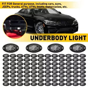 100pod ロックレッド LED アンダーグローライトライトネオン装飾 ATV UTV オートバイ車用 100pod Rock Red LED Underglow Light Lights Neon Decor For ATV UTV Motorcycle Car 【並行輸入品】｜カスタムパーツ WORLD倉庫