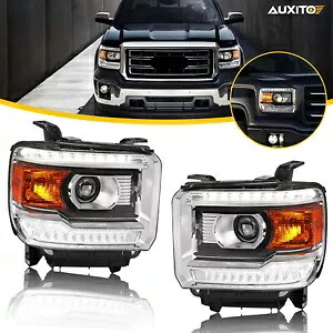 GMC シエラ 1500 2014-2018 2500 シエラ HD 3500 15-19 ヘッドライトプロジェクターセット For GMC Sierra 1500 2014-2018 2500 Sierra HD 3500 15-19 Headlights Projector Set 【並行輸入品】|カスタムパーツ WORLD倉庫