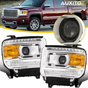 シエラ GMC 1500 シエラ 2014-2018 2500 3500 HD プロジェクター 15-19 ヘッドライトセット For Sierra GMC 1500 Sierra 2014-2018 2500 3500 HD Projector 15-19 Headlights Set 【並行輸入品】