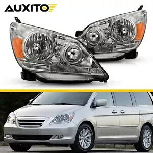 05-07 オデッセイ ヘッドライトランプ左ライト + 右交換 2005-2007 に適合。 Fits 05-07 Odyssey Headlights Lamps Left Light + Right Replacement 2005-2007 【並行輸入品】