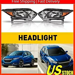 2016-18 ホンダ 2017 ヘッドライト HR-V アセンブリセットブラックハウジング左 + 右米国 For 2016-18 HONDA 2017 Headlights HR-V Assembly Set Black Housing Left+Right US 【並行輸入品】 51,480円