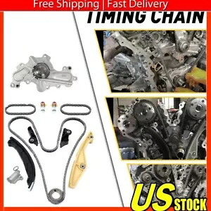 タイミングチェーンキットウォーター 13-17 ポンプフィットフォードトーラスエッジリンカーン MKS MKX 3.5 3.7L Timing Chain Kit Water 13-17 Pump Fit Ford Taurus Edge Lincoln MKS MKX 3.5 3.7L 【並行輸入品】
