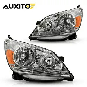 2005-2007 ホンダ オデッセイ ヘッドランプ 05-07 ヘッドライト クローム ハウジング左 + 右 For 2005-2007 Honda Odyssey Headlamps 05-07 Headlights Chrome Housing Left+Right 【並行輸入品】