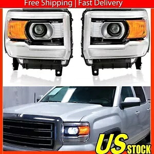 ヘッドライト 2014-2015 GMC 1500 15-19 Sierra 2500HD 3500HD プロジェクターヘッドランプに適合 Headlights Fit 2014-2015 GMC 1500 15-19 Sierra 2500HD 3500HD Projector Head Lamp 【並行輸入品】｜カスタムパーツ WORLD倉庫
