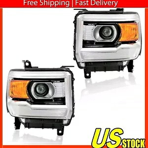 クリア 2014-2018 GMC 1500 ベース シエラ デナリ プロジェクター ヘッドライト ランプ 14-18 に適合 Clear Fits 2014-2018 GMC 1500 Base Sierra Denali Projector Headlights Lamp 14-18 【並行輸入品】｜カスタムパーツ WORLD倉庫