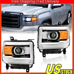 14-15 GMC シエラ 15-19 2500 1500 3500 ファクトリープロジェクターヘッドライトヘッドランプ用 for 14-15 GMC Sierra 15-19 2500 1500 3500 Factory Projector Headlights Headlamps 【並行輸入品】|カスタムパーツ WORLD倉庫