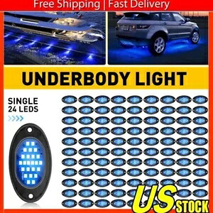 100 ポッド ブルー ロック LED キット ライト オフロード トラック アンダーボディ ネオン Bluetooth 音楽 100 Pod Blue Rock LED Kit Lights Offroad Truck Underbody Neon Bluetooth Music 【並行輸入品】