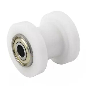 1x 8mm ホワイトチェーンローラースライダーテンショナーガイドプーリーダートピットバイクオートバイ 1x 8mm White Chain Roller Slider Tensioner Guide Pulley Dirt Pit Bike Motorcycle 【並行輸入品】