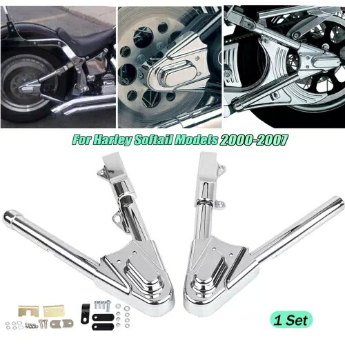 USA 在庫 スイングアーム カバー ファントム アクスル カバー付き ハーレー 00-07 ソフテイル モデル用 USA STOCK Swingarm Covers w/ Phantom Axle Cover For Harley 00-07 Softail Models 【並行輸入品】