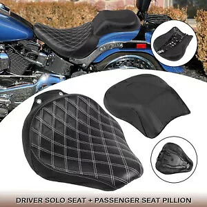 ホワイトライン 運転席&助手席ピリオンキット ハーレーファットボーイ FLSTF 2007-2017用 White Line Driver &Passenger Seat Pillion Kit For Harley Fat Boy FLSTF 2007-2017 【並行輸入品】