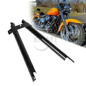 モーターブラックダウンチューブフレームカバーハーレーファットボーイソフテイルスプリンガー 2000-2006 Motor Black Down Tube Frame Cover For Harley Fatboy Softail Springer 2000-2006画像