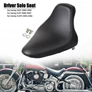 ハーレーヘリテージスプリンガーナイトトレインFXSTB用オートバイブラックソロドライバーシート Motorcycle Black Solo Driver Seat For Harley Heritage Springer Night Train FXSTB 【並行輸入品】