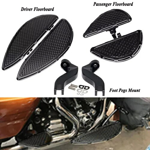 運転席助手席フロアボードフットペグマウントキットハーレーエレクトラロードグライド用 Driver Passenger Floorboards Foot Pegs Mount Kit For Harley Electra Road Glide 【並行輸入品】