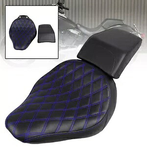 ブルーライン 運転席 助手席ピリオンシート ハーレーファットボーイ FLSTF 2007-2017用 Blue Line Driver Passenger Pillion Seat Fit For Harley Fat Boy FLSTF 2007-2017 【並行輸入品】｜カスタムパーツ WORLD倉庫