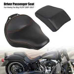 オレンジライン ドライバーソロシート + 乗客ピリオン ハーレーファットボーイ FLSTF 07-17用 Orange Line Driver Solo Seat + Passenger Pillion For Harley Fat Boy FLSTF 07-17 【並行輸入品】