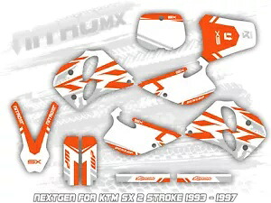 NitroMX グラフィックス KTM 2 ストローク SX 250 1993 1994 1995 1996 1997 モトクロス用 NitroMX Graphics for KTM 2 Stroke SX 250 1993 1994 1995 1996 1997 Motocross 【並行輸入品】