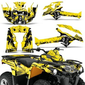 ATV グラフィックキット ステッカー デカール Can-Am アウトランダー 450/570 L 14-23 リーパー Y 用 ATV Graphics kit Sticker Decal for Can-Am Outlander 450/570 L 14-23 Reaper Y 【並行輸入品】
