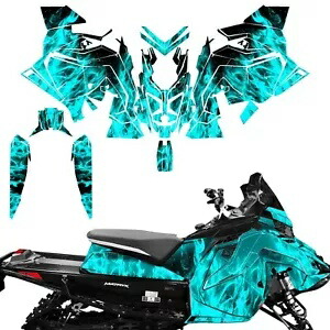 デカール ラップ スキン グラフィック キット ポラリス マトリクス スレッド スノーモービル 2020-22 FLTEAL に適合 Decal Wrap Skins Graphics Kit Fit Polaris Matryx Sled Snowmobile 2020-22 FLTEAL 【並行輸入品】