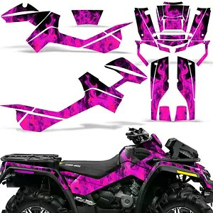 CanAm アウトランダー マックス 500/650/800 & XMR 800R 06-12 ICE PNK 用 ATV グラフィック デカール ATV Graphics Decal For CanAm Outlander Max 500/650/800 & XMR 800R 06-12 ICE PNK 【並行輸入品】