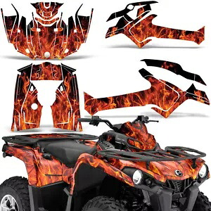 ATV グラフィックス キット ステッカー デカール Can-Am アウトランダー 450/570 L 14-23 ICE O用 ATV Graphics kit Sticker Decal for Can-Am Outlander 450/570 L 14-23 ICE O 【並行輸入品】