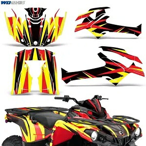ATV グラフィックス キット ステッカー デカール Can-Am アウトランダー 450/570 L 14-23 R 用 ATV Graphics kit Sticker Decal for Can-Am Outlander 450/570 L 14-23 R 【並行輸入品】