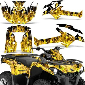 ATV グラフィックス キット ステッカー デカール Can-Am アウトランダー 450/570 L 14-23 ICE Y用 ATV Graphics kit Sticker Decal for Can-Am Outlander 450/570 L 14-23 ICE Y 【並行輸入品】