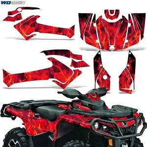 ATV グラフィックス キット デカール Can-Am アウトランダー 500/650/800/1000 2013-2023 ICE R用 ATV Graphics kit Decal for Can-Am Outlander 500/650/800/1000 2013-2023 ICE R 【並行輸入品】