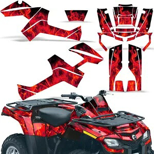 グラフィックデカール CanAm アウトランダー EFI 500/650/800/1000 06-11 アイスレッド用 Graphic Decal For CanAm Outlander EFI 500/650/800/1000 06-11 ICE RED 【並行輸入品】