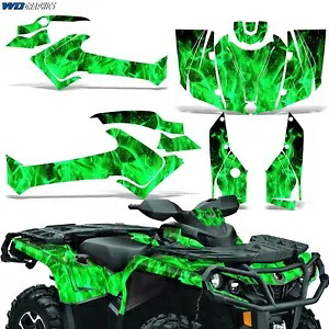 ATV グラフィックス キット デカール Can-Am アウトランダー 500/650/800/1000 2013-2023 ICE G用 ATV Graphics kit Decal for Can-Am Outlander 500/650/800/1000 2013-2023 ICE G 【並行輸入品】