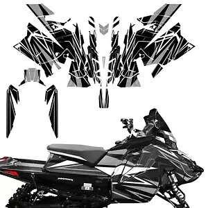 デカール ラップ スキン グラフィック キット フィット ポラリス マトリクス スレッド スノーモービル 20-22 RS ホワイト Decal Wrap Skins Graphics Kit Fit Polaris Matryx Sled Snowmobile 20-22 RS White 【並行輸入品】