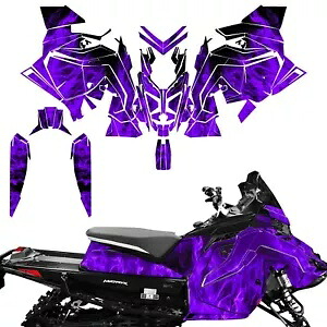 デカール ラップ スキン グラフィック キット ポラリス マトリクス スレッド スノーモービル 2020-22 パープルに適合 Decal Wrap Skins Graphics Kit Fit Polaris Matryx Sled Snowmobile 2020-22 PURPLE 【並行輸入品】