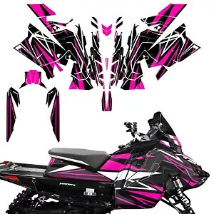 デカール ラップ スキン グラフィック キット フィット ポラリス マトリクス スレッド スノーモービル 20-22 RS ピンク Decal Wrap Skins Graphics Kit Fit Polaris Matryx Sled Snowmobile 20-22 RS Pink 【並行輸入品】