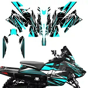 デカール ラップ スキン グラフィック キット ポラリス マトリクス スレッド スノーモービル 20-22 RS ティールに適合 Decal Wrap Skins Graphics Kit Fit Polaris Matryx Sled Snowmobile 20-22 RS Teal 【並行輸入品】