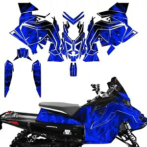 デカール ラップ スキン グラフィック キット ポラリス マトリクス スレッド スノーモービル 20-22 FL ブルーに適合 Decal Wrap Skins Graphics Kit Fit Polaris Matryx Sled Snowmobile 20-22 FL BLUE 【並行輸入品】