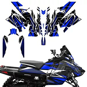 デカール ラップ スキン グラフィック キット フィット ポラリス マトリクス スレッド スノーモービル 20-23 RS ブルー Decal Wrap Skins Graphics Kit Fit Polaris Matryx Sled Snowmobile 20-23 RS Blue 【並行輸入品】