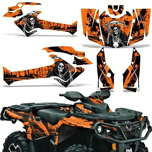 ATV グラフィックス キット デカール Can-Am アウトランダー 500/650/800/1000 2013-2023 REAP O用 ATV Graphics kit Decal for Can-Am Outlander 500/650/800/1000 2013-2023 REAP O 【並行輸入品】