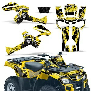 グラフィック デカール ステッカー CanAm アウトランダー EFI 500/650 12-15 REAP Y用 Graphic Decal Stickers For CanAm Outlander EFI 500/650 12-15 REAP Y 【並行輸入品】