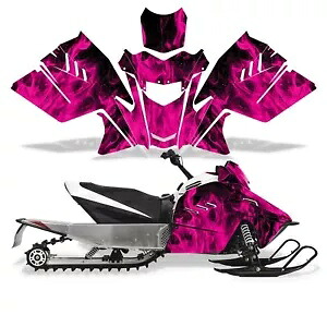 スノーモービル グラフィックス キット デカール Arctic Cat ZR 200 2018-2024 ピンク フレームズ用 Snowmobile Graphics kit Decal for Arctic Cat ZR 200 2018-2024 Pink Flames 【並行輸入品】 97,900円