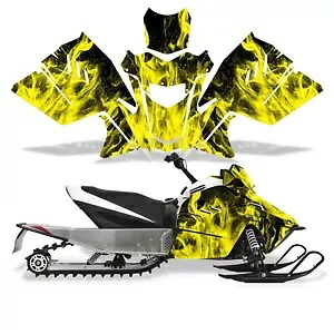スノーモービル グラフィックス キット デカール Arctic Cat ZR 200 2018-2024 Yellow Flames用 Snowmobile Graphics kit Decal for Arctic Cat ZR 200 2018-2024 Yellow Flames 【並行輸入品】 97,900円