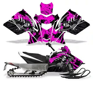 スノーモービル グラフィック キット スレッド デカール Arctic Cat ZR 200 18-24 REAPER ピンク用 Snowmobile Graphic Kit Sled Decal for Arctic Cat ZR 200 18-24 REAPER PINK 【並行輸入品】 97,900円
