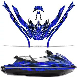 ジェット スキー グラフィック キット デカール ヤマハ WaveRunner GP 1800 2017-2020 アイスブルー用 Jet Ski Graphics Kit Decal For Yamaha WaveRunner GP 1800 2017-2020 ICE BLUE 【並行輸入品】
