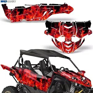 グラフィックキット ヤマハ YXZ 1000 1000R デカールスキン SXS UTV 15-18 アイスレッドに適合 Graphic Kit Fits Yamaha YXZ 1000 1000R Decal Skins SXS UTV 15-18 ICE RED 【並行輸入品】｜カスタムパーツ WORLD倉庫