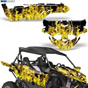 グラフィックキットはヤマハ YXZ 1000 1000R デカールスキン SXS UTV 15-18 ICE YLLW に適合します。 Graphic Kit Fits Yamaha YXZ 1000 1000R Decal Skins SXS UTV 15-18 ICE YLLW 【並行輸入品】