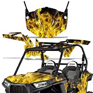 UTV グラフィックス SxS デカールステッカーポラリス RZR 900 トレイル 2DR 15-20 ICE Y UTV Graphics SxS Decals Stickers For Polaris RZR 900 TRAIL 2DR 15-20 ICE Y 【並行輸入品】 70,180円