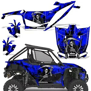 UTV グラフィックキット ステッカー デカール ホンダ タロン 1000X 2019-22 ブルー リーパー用 UTV Graphics kit Sticker Decal for Honda Talon 1000X 2019-22 Blue Reaper 【並行輸入品】