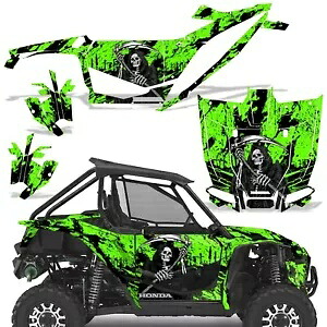 UTV グラフィックキット ステッカー デカール ホンダ タロン 1000X 2019-22 グリーン リーパー用 UTV Graphics kit Sticker Decal for Honda Talon 1000X 2019-22 Green Reaper 【並行輸入品】