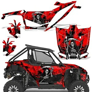 UTV グラフィックキット ステッカー デカール ホンダ タロン 1000X 2019-22 レッド リーパー用 UTV Graphics kit Sticker Decal for Honda Talon 1000X 2019-22 Red Reaper 【並行輸入品】